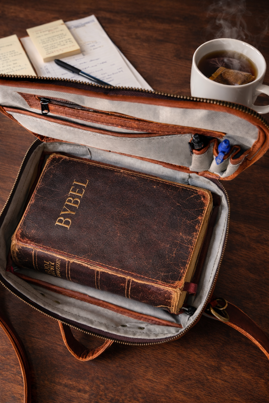 Leather Bible Bag